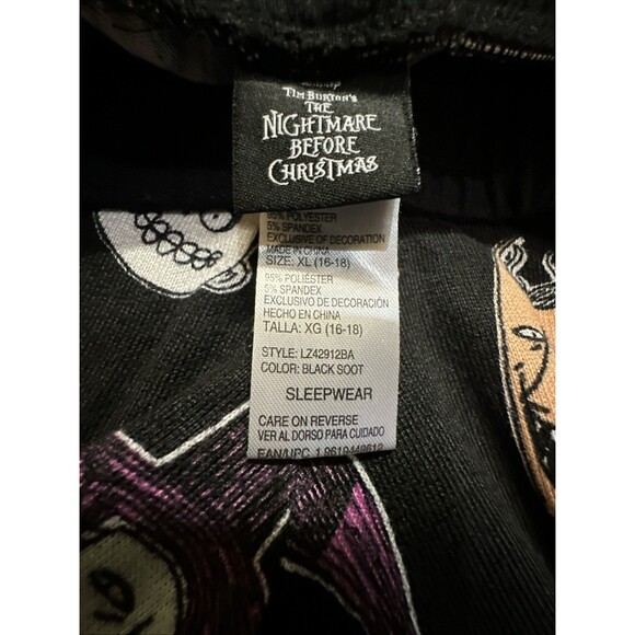 Nightmare Before Christmas Lounge Pants jogger  XL Sleepwear Disney Tim Burton - Picture 12 of 15